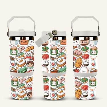 Sushi Tumbler with Flip Straw